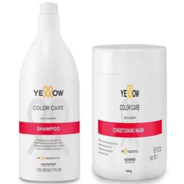 Imagem de Kit Shampoo 1.5 Litro + Máscara 1Kg Yellow Color Care