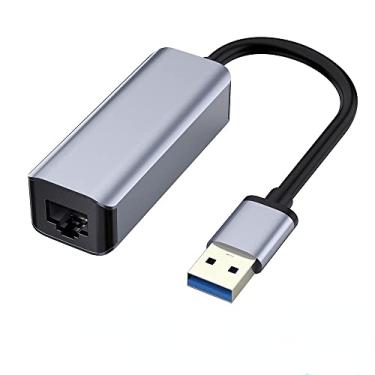 Imagem de SZAMBIT 4 em 1 USB C para RJ45 Gigabit Ethernet com USB 3.0 Hub Adaptador Placa de Rede USB Lan Para MacBook Pro Laptop USB Ethernet (Porta única USB3.0)