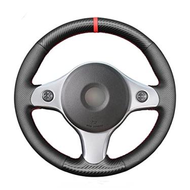 Imagem de Capa de volante de carro em couro preto e antiderrapante costurada à mão, Fit For Alfa Romeo 159 2006 2007 2008 2009 2010 2011