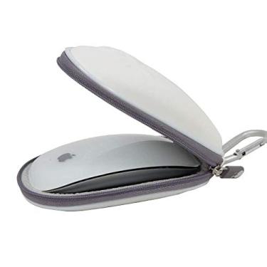 Imagem de Hermitshell Estojo rígido de EVA para Apple Magic Mouse (I e II 2ª geração) e mosquetão (branco)