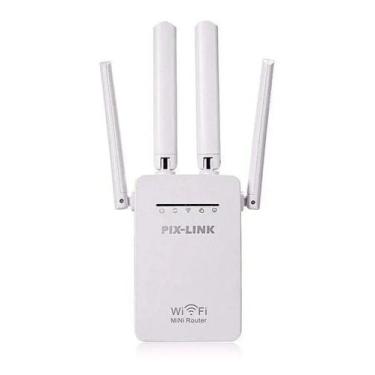 Imagem de Repetidor Wifi 2800m 4 Antenas Amplificador De Sinal Lv-wr09 - pix-lin
