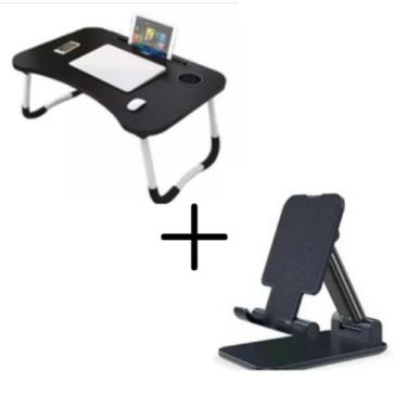 Imagem de Kit Mesa Portátil  suporte Cama Sofá para notebook  E Suporte de para 