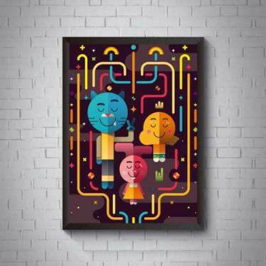 Imagem de Quadro O Incrível Mundo De Gumball Arte Moldurada - Fanarte