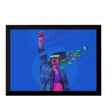 Imagem de Quadro Decorativo Retro Futurista Cyberpunk Futurista 42x29 - Fanarte
