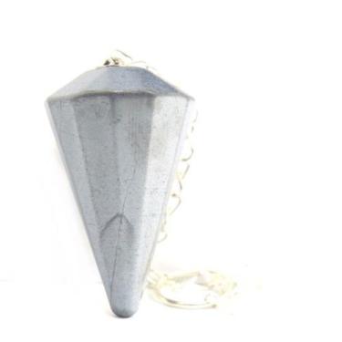 Imagem de Pendulo Facetado Hematita Pedra Natural Para Radiestesia - CristaisdeC