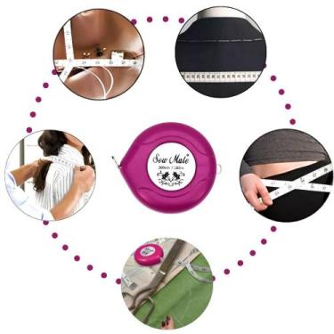 Imagem de Fita Métrica Retrátil Pink 3 Metros - Sew Mate