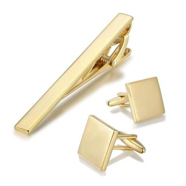 Imagem de Abotoaduras masculinas, abotoaduras retangulares, minimalistas, prateadas, textura fosca, sólida para casamento, acessórios de negócios regulares Best Mem, 0.76inch*0.49inch, latão, Sem Pedra Preciosa