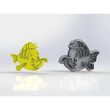 Imagem de Cortador Pequena Sereia - Linguado Tamanho 7 Cm