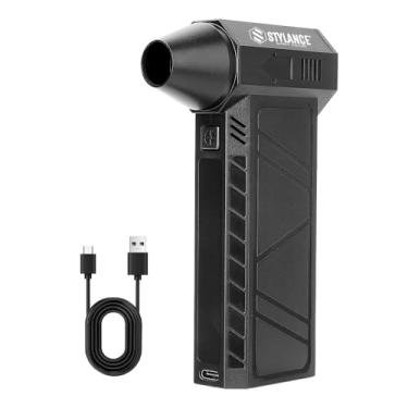 Imagem de STYLANCE Ventilador De Ar Comprimido Stylance, Turbo Elétrico 130.000 Rpm, Soprador Alta Velocidade Com 4 Engrenagens, Para Resfriamento, Teclado, Salão Beleza, Carro, Casa, Limpeza Externa, Tipo C