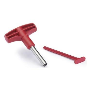 Imagem de Abridor de Coco, Fura Coco Abridor Perfurador AçO Inox Cabo PláStico