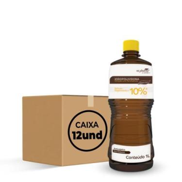Imagem de Kit iodopolividona pvpi degermante 1000 ml(cx c/12 unds) - vic pharma