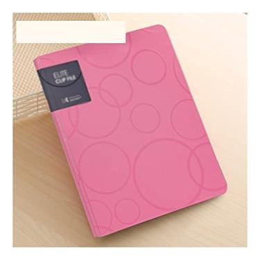 Imagem de Capa organizadora de arquivos com clipe de metal, pacote com 6 pastas de plástico, armazenamento de documentos, área de transferência tamanho A4, adequada para documentos de escritório, pastas de