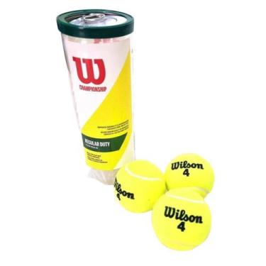 Imagem de Bola de Tênis Kit C/3 Bolas Championship Regular Duty Wilson