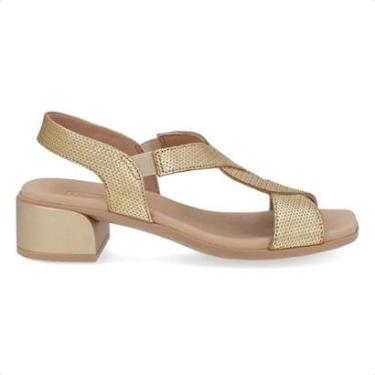 Imagem de Sandália Usaflex Feminino Bico Quadrado Couro AN27003-Feminino