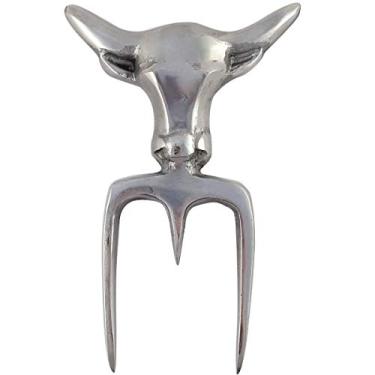 Imagem de Facas Gaúcha, 1910GT, Garfo Tridente Para Churrasco Bull Garfo de Costelão, cor Alumínio