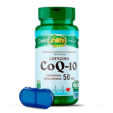 Imagem de Co-enzima Co-Q 10 Ubiquinona 50mg Unilife 60Cáp+Porta Cápsula
