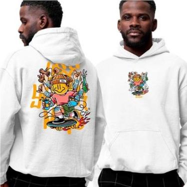 Imagem de Moletom Estampado Algodão‎ Boy And Street Style Graphite Abstract-Unissex