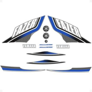 Imagem de Adesivos Compativel Yamaha Fazer 250 Flex 2015 Moto Preta - SPORTINOX