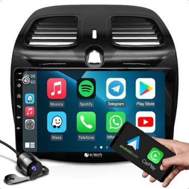 Imagem de Central Multimídia 9 Polegadas 2 Din Com Carplay android auto Para Gra
