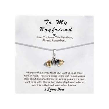 Imagem de 72ore Colar de presente para namorado, prata, ouro, haltere, pingente, compromisso, para homens, joias de aniversário, presentes para ele, meu homem, Sem Pedra Preciosa