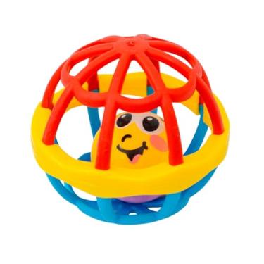 Imagem de Brinquedos Para Bebês Chocalho Baby Macio Divertido Bola Mordedor Sensorial Colorido