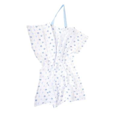 Imagem de Capa de Amamentação Soft 100% Algodão Reininho Classic – Minasrey | Discrição e Conforto para a Mamãe e Bebê (Azul)