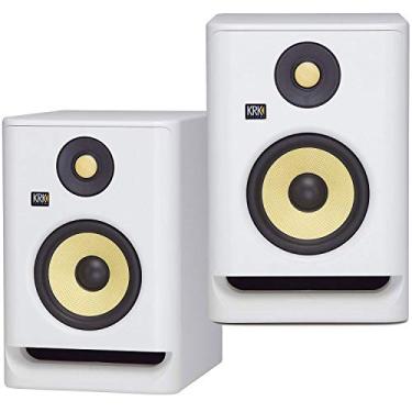 Imagem de KRK RP5 Rokit 5 G4 Professional Bi-Amp 5" Powered Studio Monitors, White Noise - PAIR