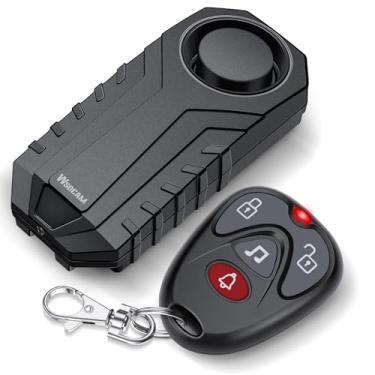 Imagem de WSDCAM Sistemas de alarme com sensor de vibração antifurto de 113 dB para bicicleta elétrica, motocicleta, golfe, carro, reboque, caixa de correio, porta de garagem, à prova d'água, acessórios de