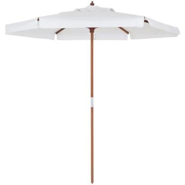 Imagem de Ombrelone Itapema Bagum Madeira 2,00m Branco 201601 Belfix, 201601