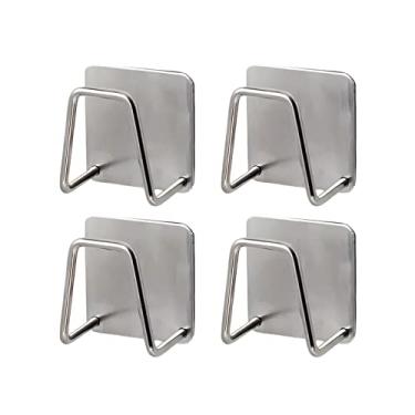 Imagem de Suporte de Esponja com Adesivo para Parede Organizador Pia Acessório Cozinha Inoxidável SUS304 à Prova Ferrugem e Secagem Rápida