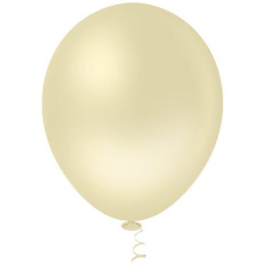 Imagem de Balao Liso 16 Amarelo Candy C/12 Pic Pic