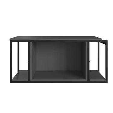 Imagem de Gabinete Suspenso Para Banheiro 80cm P1019 Grafite Sem Cuba