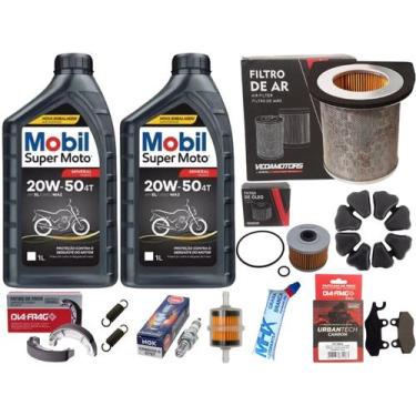 Imagem de Kit Filtro, Óleo, Vela Iridium, Lona, Pastilha Cbx 250 Twister 01 Á 08