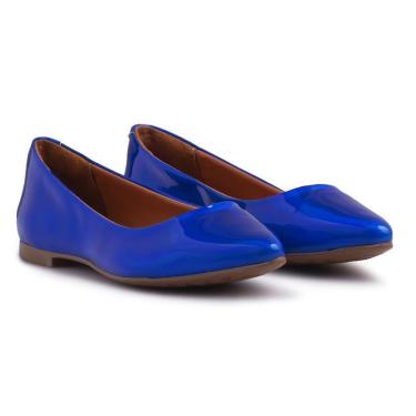Imagem de Sapatilha Feminina Bico Fino Metalizada Clássica Conforto