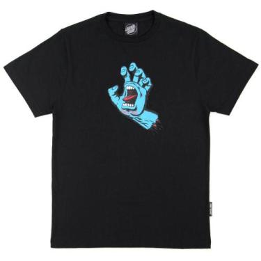 Imagem de Camiseta Santa Cruz Screaming Hand Preto - Juvenil
