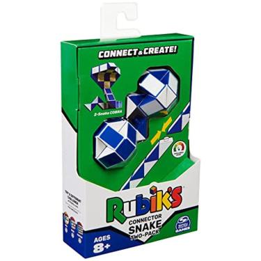 Imagem de Rubik`s Connector Snake, Two-Pack Cubes 3D Puzzle Game Stress Relief Fidget Toy Activity Cube Ideia de presente de jogo de viagem, para adultos e cria