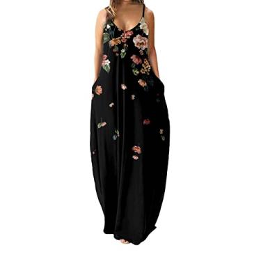 Imagem de V Mini vestido feminino sexy com alças V profundas estampado vestido longo vestido casu...