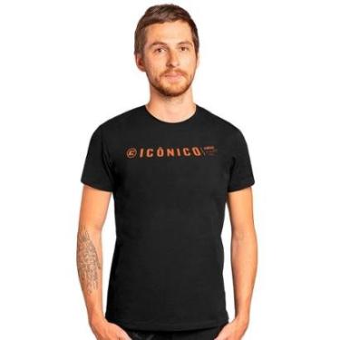 Imagem de Camiseta Colcci Masculina Icônico Print Preta-Masculino
