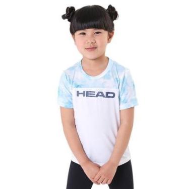 Imagem de Camiseta Infantil Feminina Ocean Branco Head Líquido-Feminino