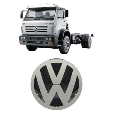 Imagem de Emblema grade caminhão vw delivery titan worker 23cm c/ tela - VERLI