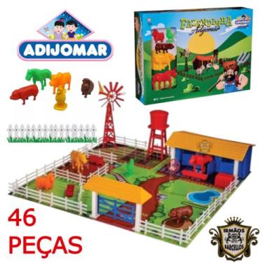 Imagem de Brinquedo Infantil Fazendinha Completa Com Acessórios 46 Peças Plástic