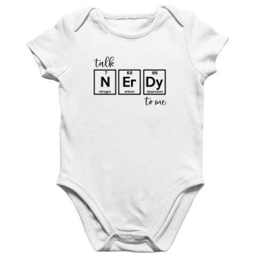Imagem de Body Bebê Algodão Talk Nerdy To Me - Foca na Moda, Branco, GG