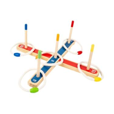 Imagem de UGPLM Jogo de arremesso de argolas Jogo ao ar livre Brinquedo educativo Brinquedo Montessori interativo Virola de arremesso de madeira para praia Gramado