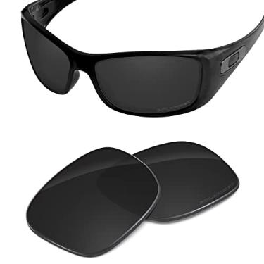 Imagem de Lentes de desempenho da Tintart compatíveis com Oakley Hijinx gravadas polarizadas, Carbon Black - Polarized, One Size