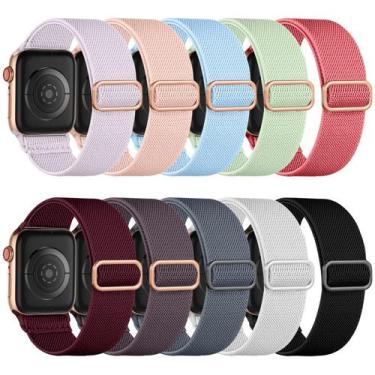 Imagem de Pulseira de Relógio Apple Solo Loop Maledan - Nylon Elástico 38-42mm