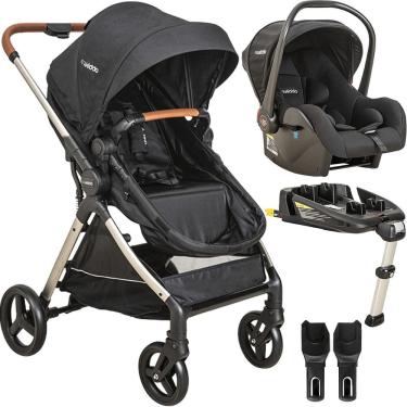 Imagem de Carrinho Moises Bebe Conforto Base isofix Kiddo Speedy Preto