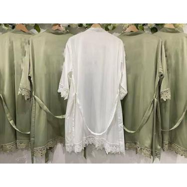 Imagem de Robe NOIVA Robe 100 poliester para seu makingoff - Bridal Bloom, Branc