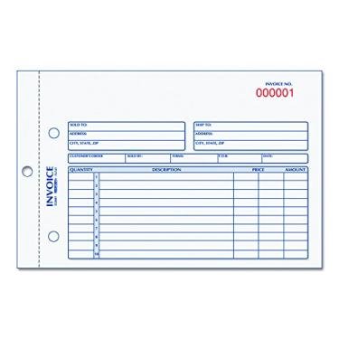 Imagem de Rediform Livro de Faturas 7L721, 13 x 19 cm, duplicado sem carbono, 50 conjuntos/livro