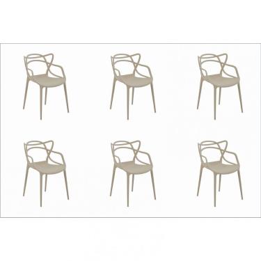 Imagem de Conjunto 6 Cadeiras Allegra Rivatti Nude