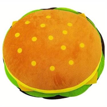 Imagem de Cheeseburger Abraçando Travesseiro De Pelúcia Almofada De Hambúrguer D